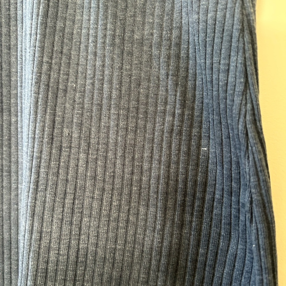 Topshop Blue Ribbed Bodycon Dress Size 8 - Picture 5 of 10